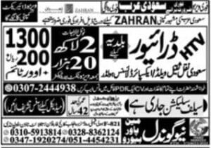 Latest New Gondal Manpower Bureau Saudi Arabia Job 2025