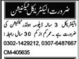 Electrical Technician Jobs Open in Multan 2025