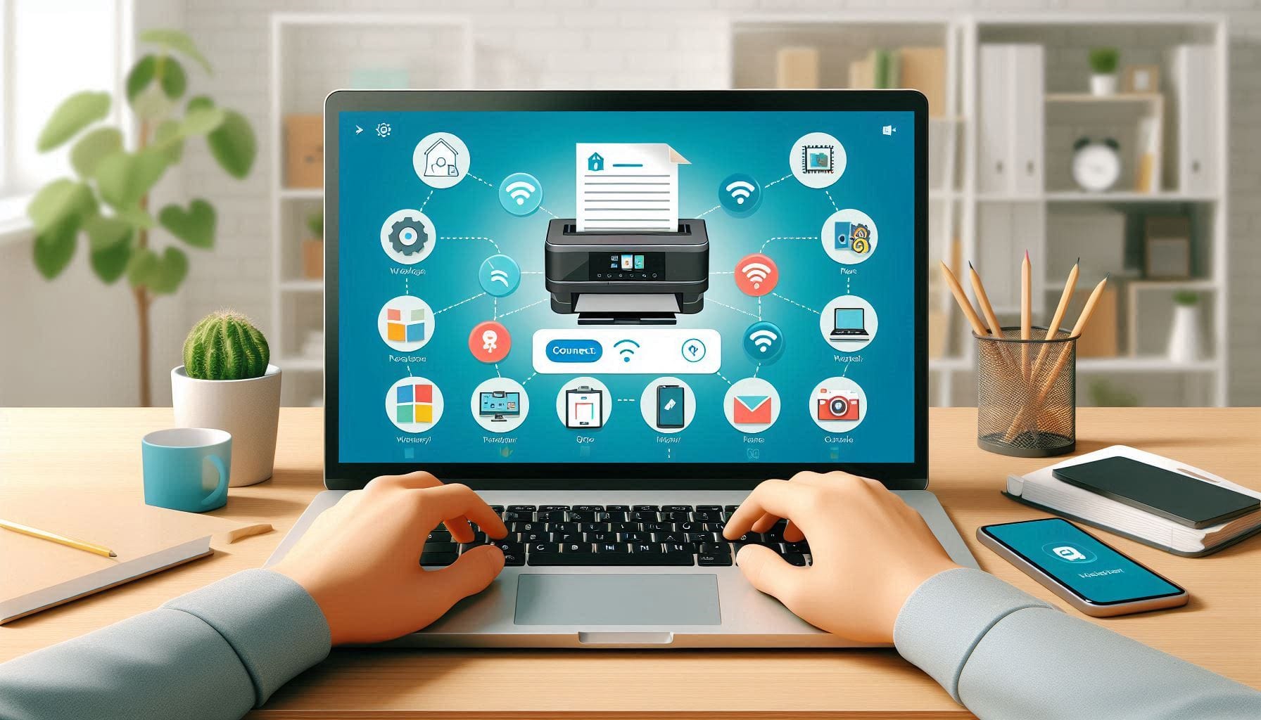 Connect a wireless printer easily on Windows 11