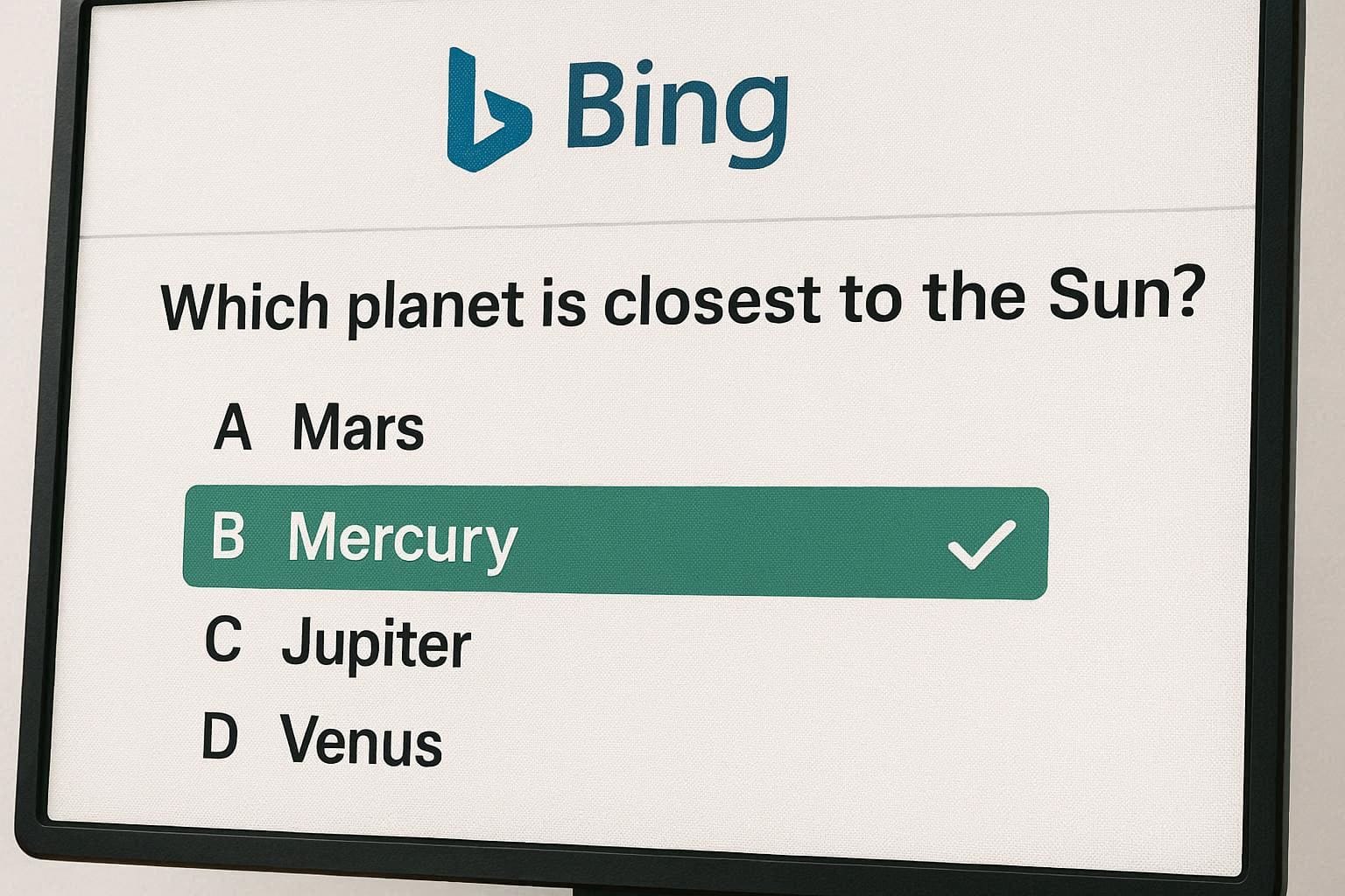 Bing Homepage Quiz