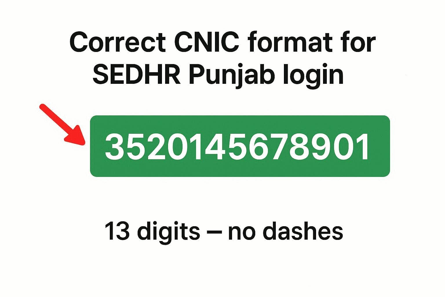 CNIC Invalid Error