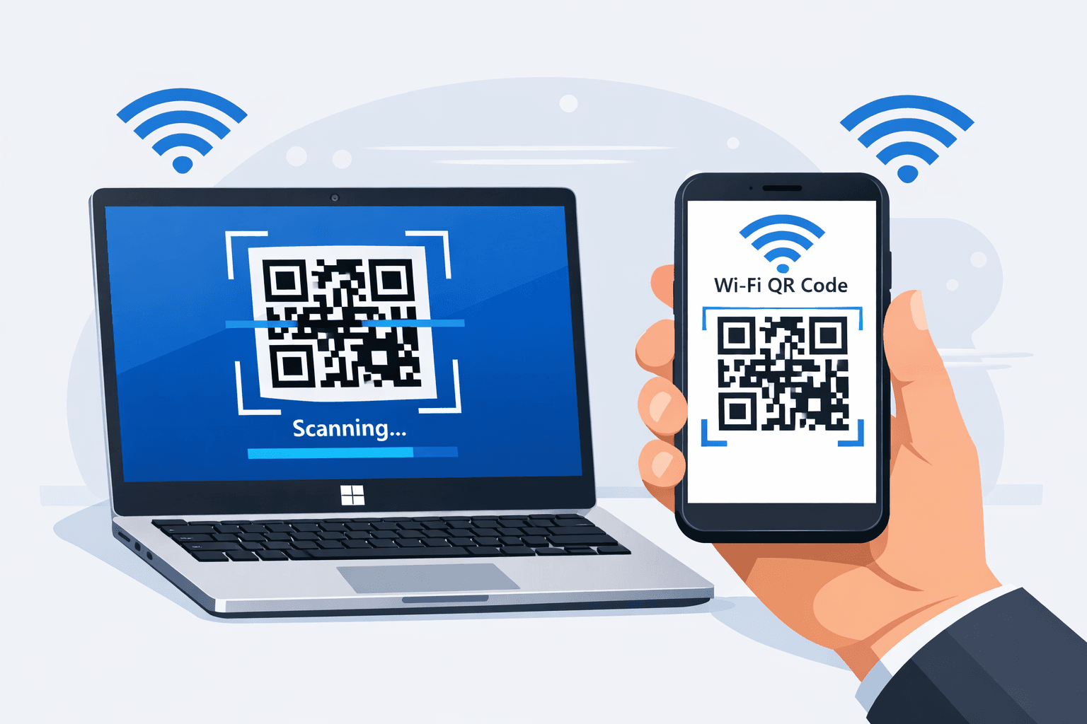 Connect to Wi-Fi Using a QR Code on Windows