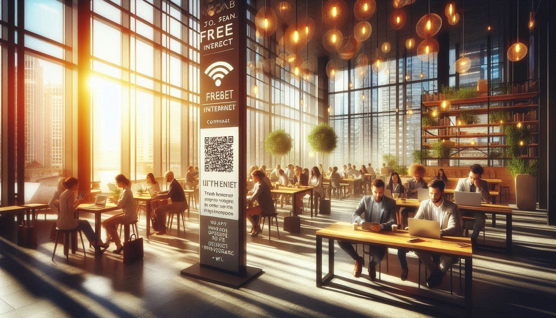 QR Code Wi-Fi for Public and Shared Spaces