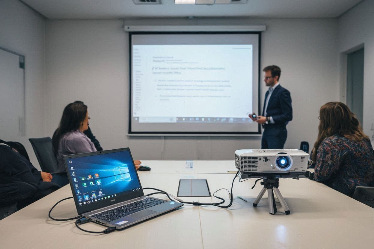 connection to a projector or PC