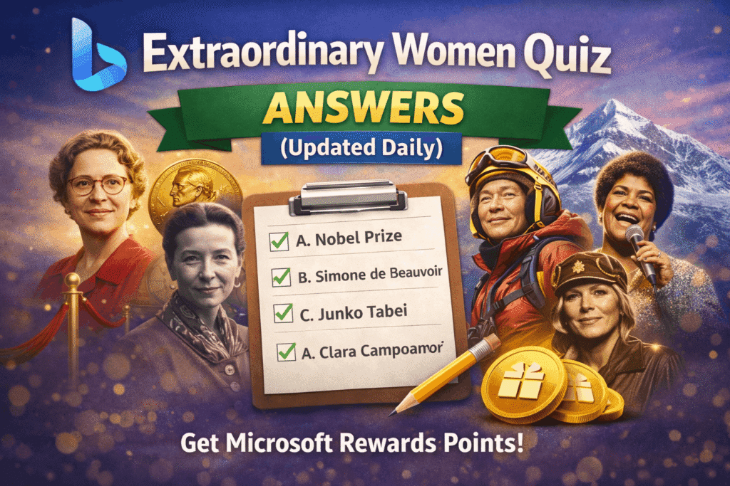 extraordinary women quiz