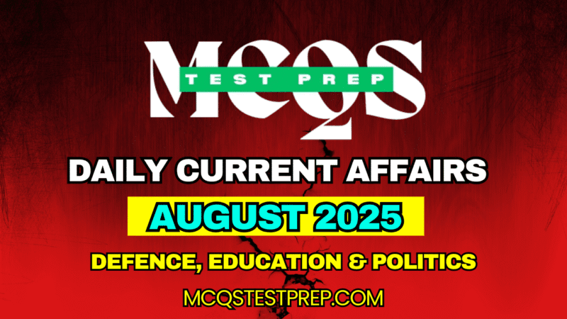 Daily Current Affairs GK Questions MCQs – 17 August 2025