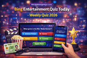 Read more about the article Bing Entertainment Quiz Today – Weekly Quiz