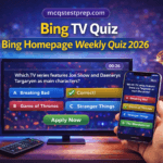 Bing TV Quiz – Bing Homepage Weekly Quiz 2026