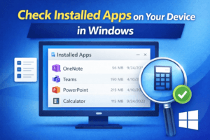 Read more about the article How to Check Installed Apps on Your Device in Windows