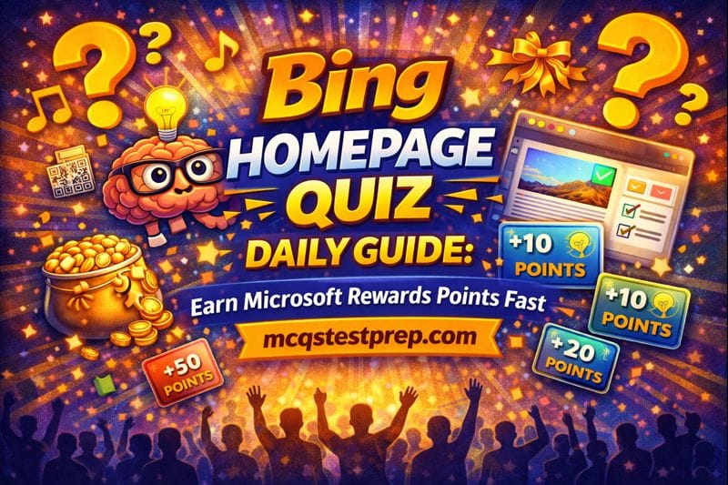 Read more about the article Bing Homepage Quiz Daily Guide: Earn Microsoft Rewards Points Fast
