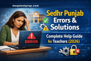 Read more about the article Sedhr Punjab Errors & Solutions – Complete Help Guide for Teachers (2026)
