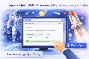 Read more about the article Space Quiz With Answers | Bing Homepage Quiz Today