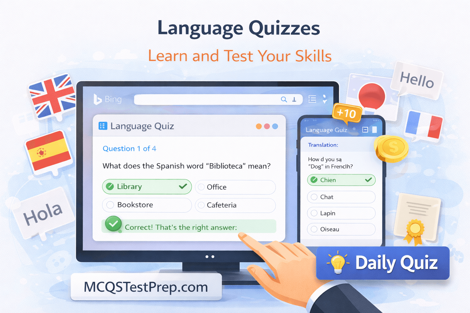 Read more about the article Language Quiz Today: Test Your English Grammar & Vocabulary