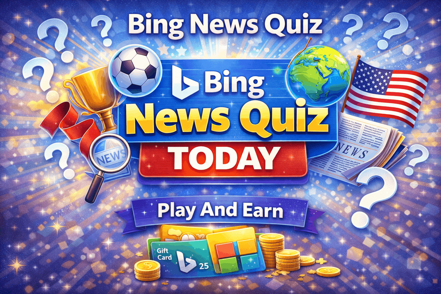 Read more about the article Bing News Quiz Today – Play And Earn Microsoft Rewards