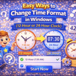 Easy Ways to Change Time Format in Windows (12 or 24 Hours Clock)