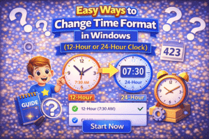 Read more about the article Easy Ways to Change Time Format in Windows (12 or 24 Hours Clock)