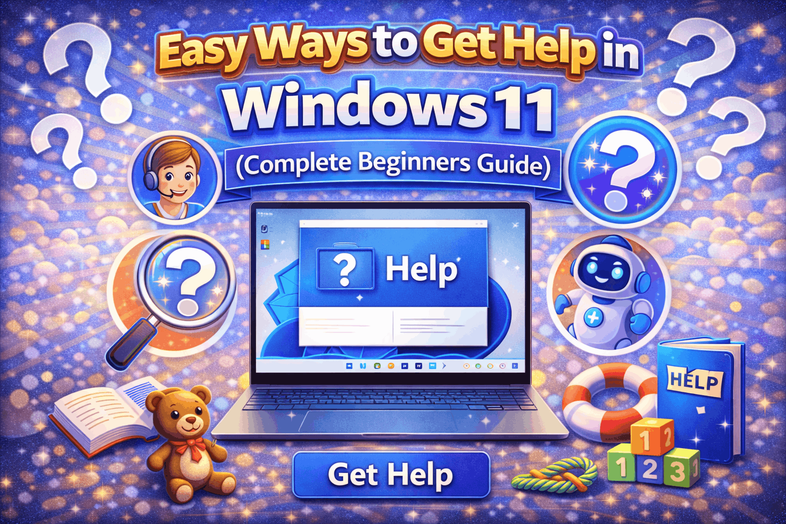 Read more about the article Easy Ways to Get Help in Windows 11 (Complete Beginners Guide)