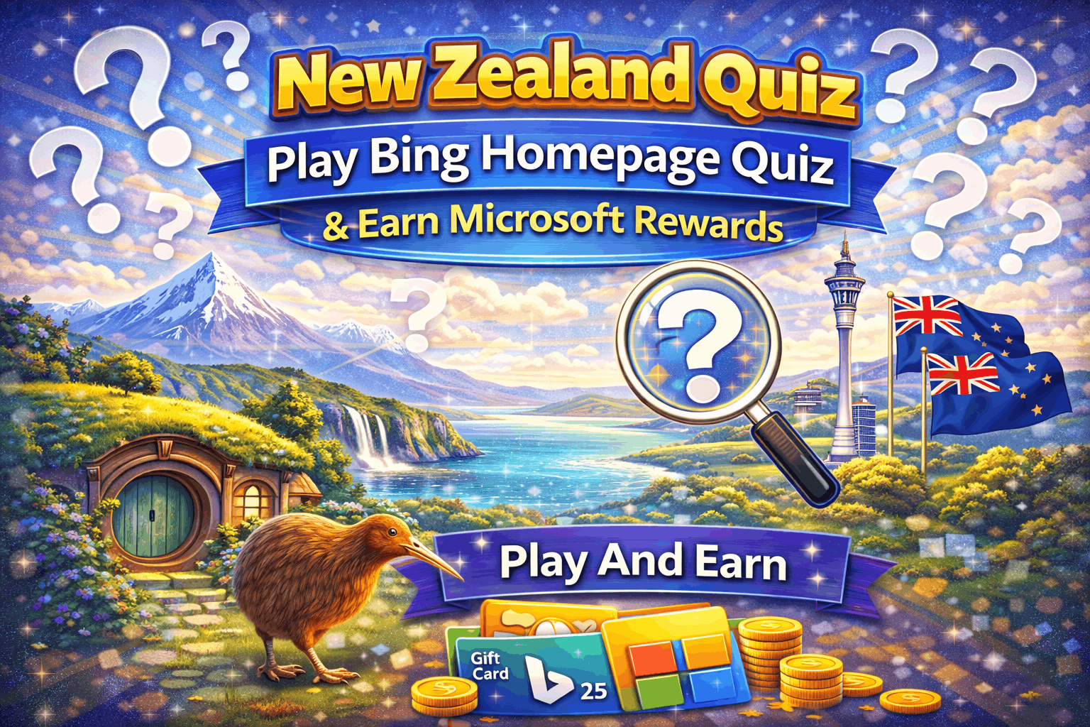 Read more about the article New Zealand Quiz – Play Bing Homepage Quiz & Earn Microsoft Rewards