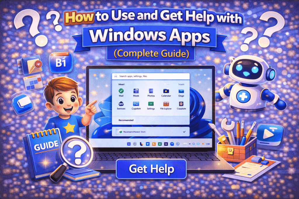 How to Use and Get Help with Windows Apps (Complete Guide)