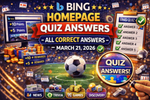 Read more about the article Bing Homepage Quiz Answers — March 21, 2026