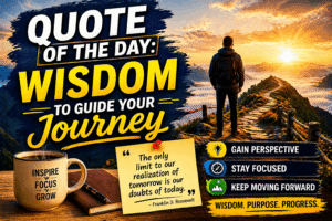 Read more about the article Quote of the Day: Wisdom to Guide Your Journey