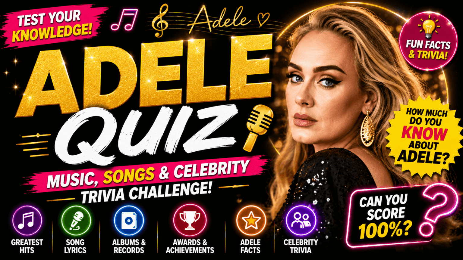 Adele Quiz | Music, Songs & Celebrity Trivia Challenge