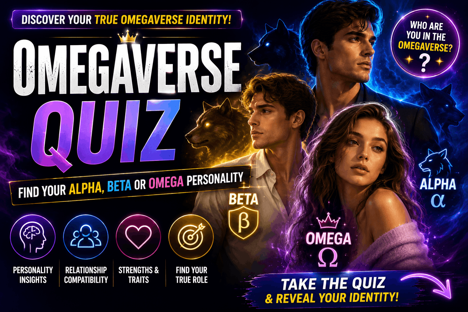 Read more about the article Omegaverse Quiz – Discover Your Alpha, Beta or Omega Type