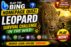 Read more about the article Play the Bing Homepage Quiz: Leopard Survival Challenge in the Wild