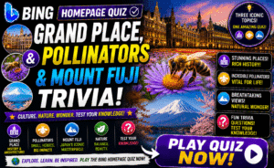 Read more about the article Bing Homepage Quiz — Grand Place, Pollinators & Mount Fuji Trivia