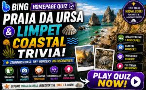 Read more about the article Bing Homepage Quiz — Praia da Ursa & Limpet Coastal Trivia