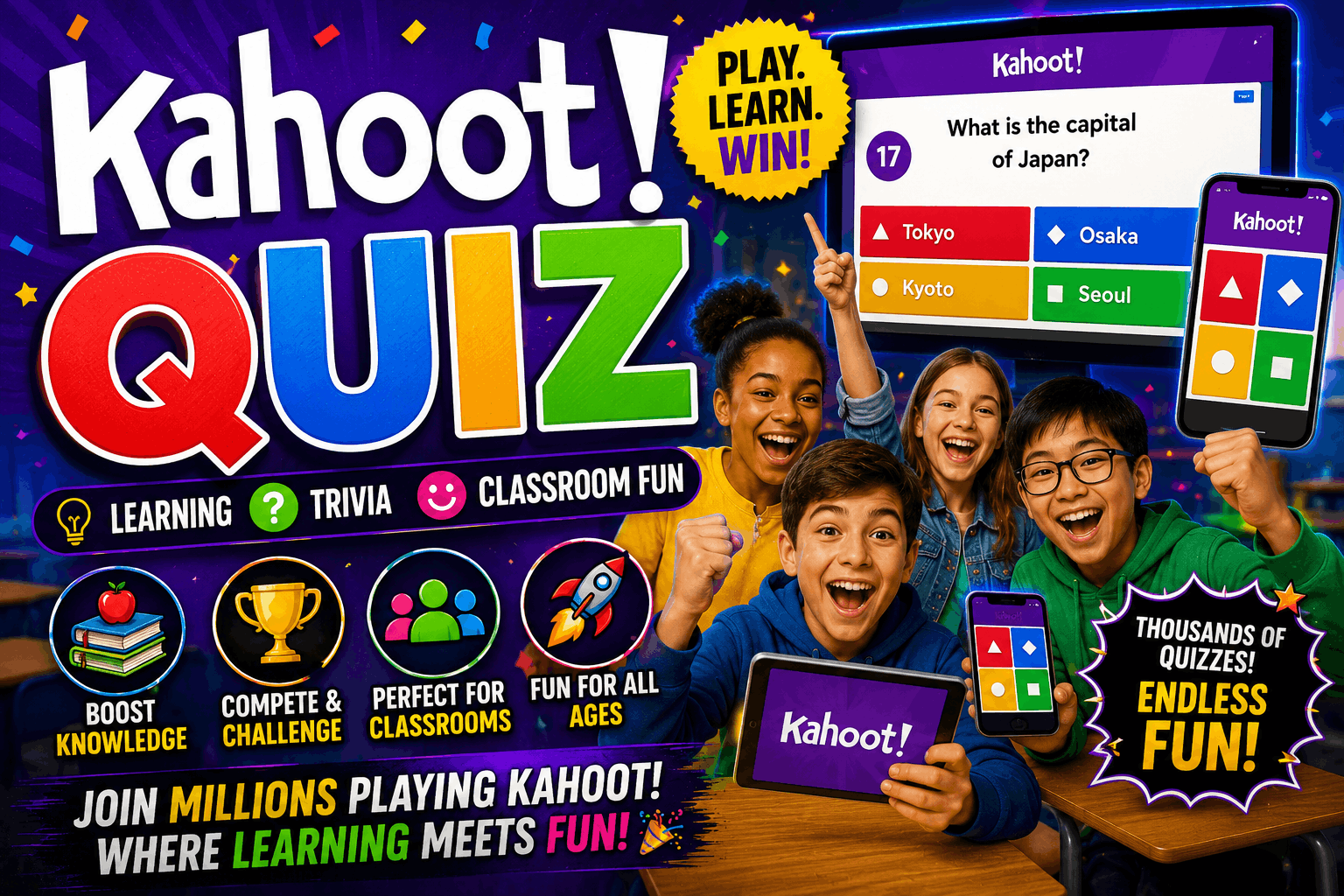 Read more about the article Kahoot! Quiz – Test Your General Knowledge