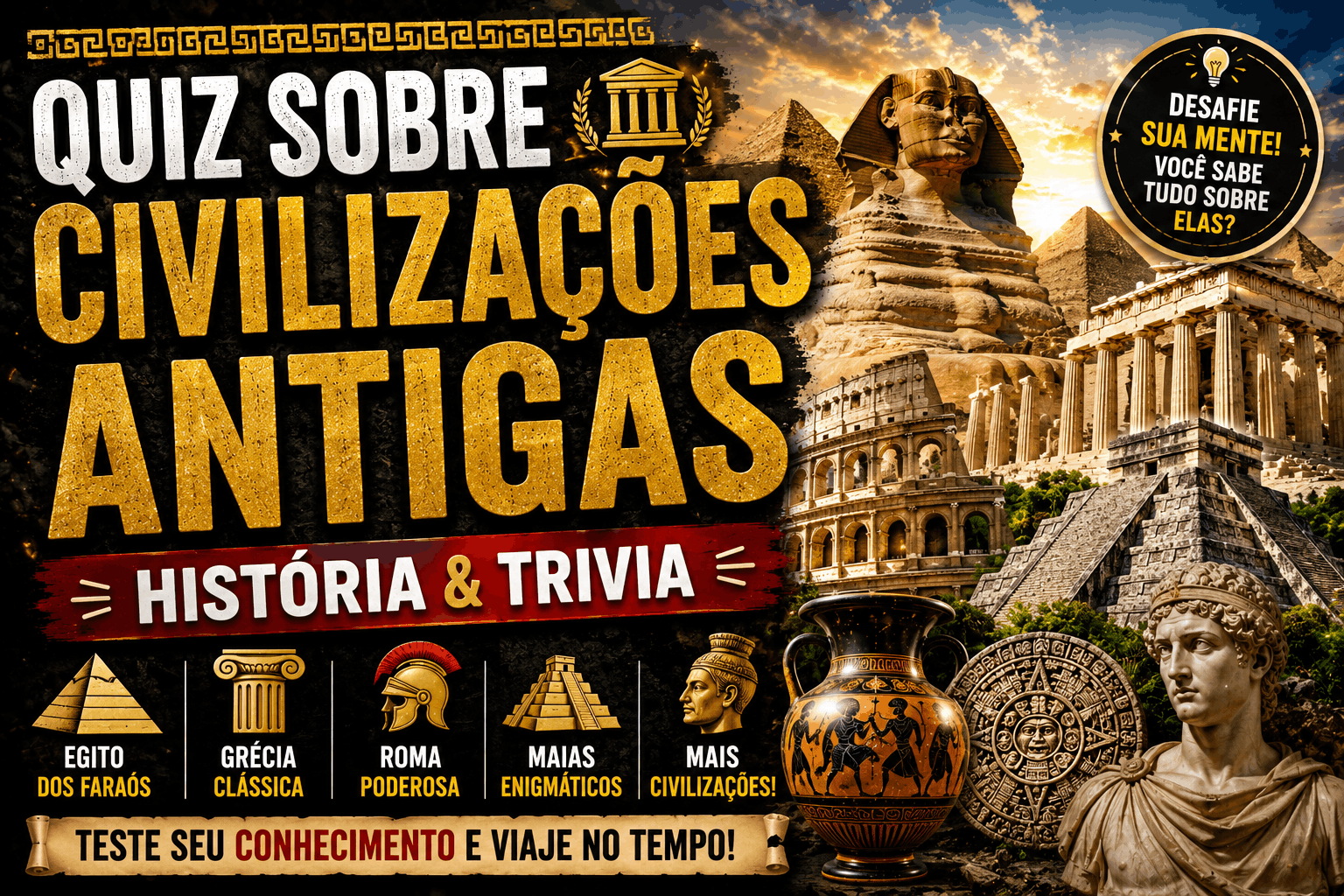 Read more about the article Quiz Sobre Civilizações Antigas – Teste Seus Conhecimentos