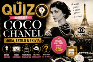 Read more about the article Quiz Sobre Coco Chanel – Teste Seus Conhecimentos de Moda