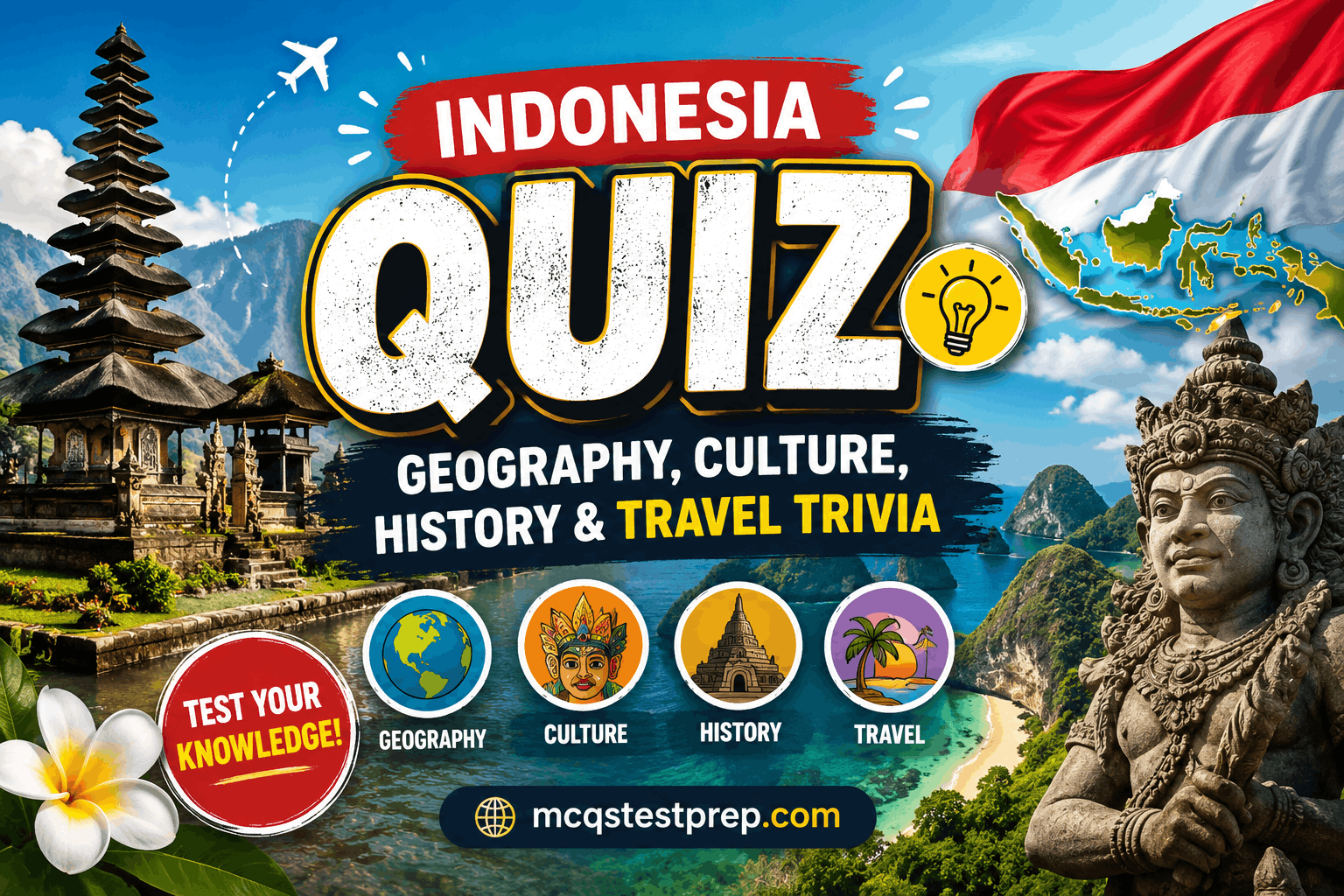 Read more about the article Indonesia Quiz – Test Your Knowledge of the World’s Largest Archipelago 🇮🇩