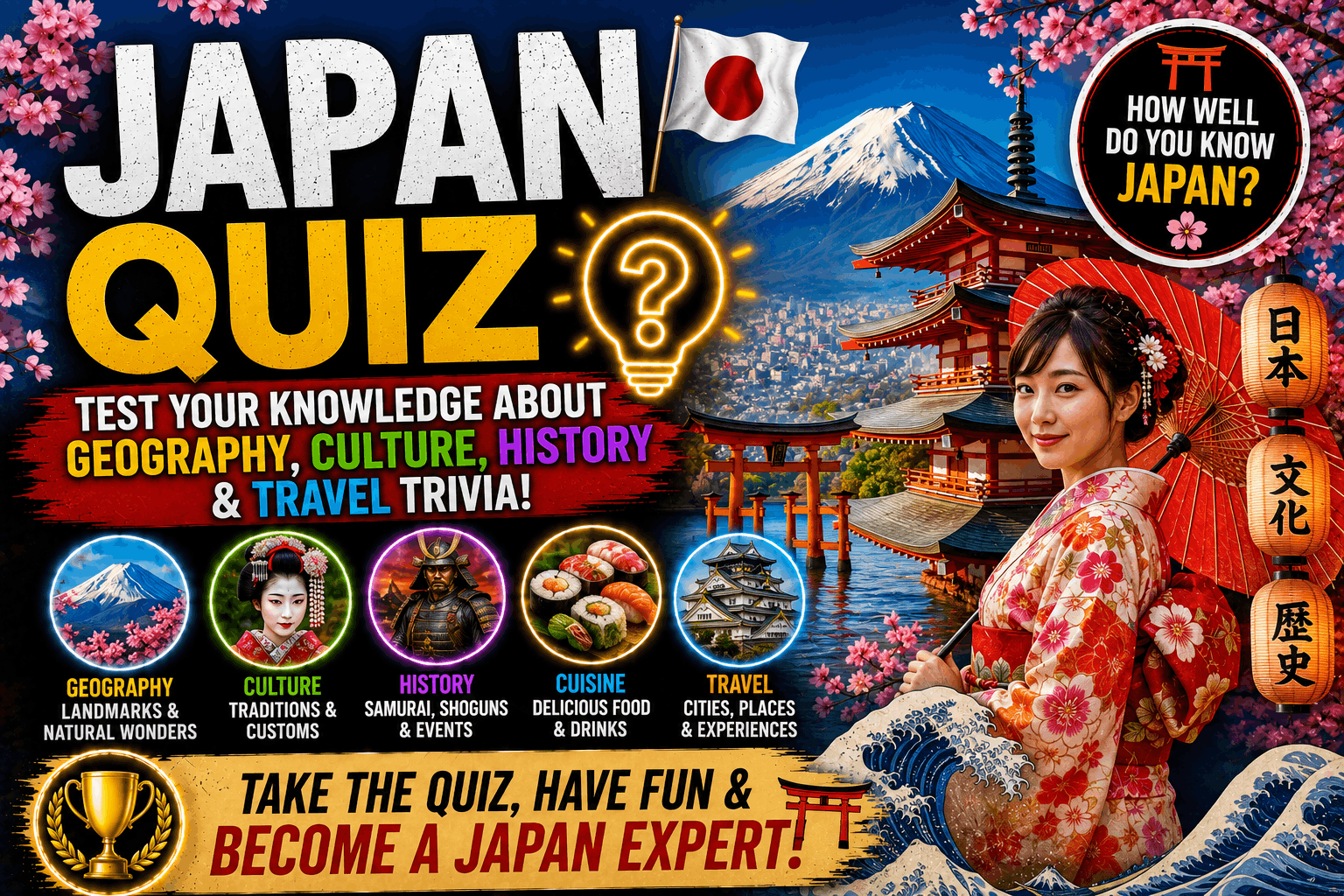 Read more about the article Japan Quiz – Test Your Knowledge of Japanese Culture