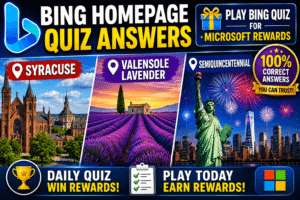 Read more about the article Today’s Bing Homepage Quiz Answers | Play Bing Quiz & Earn Rewards