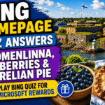 Bing Homepage Quiz Answers – Suomenlinna, Bilberries & Karelian Pie | Play Bing Quiz for Microsoft Rewards