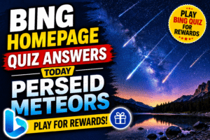 Read more about the article Play Bing Homepage Quiz & Earn Microsoft Rewards